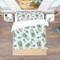 Designart 'Pineapples on a Light Blue Background' Tropical Bedding Set - Duvet Cover & Shams